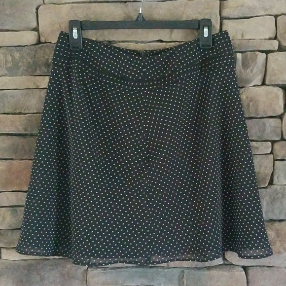 Ann Taylor Dresses & Skirts - Ann Taylor Black and White Polka Dot Skirt.  NWOT